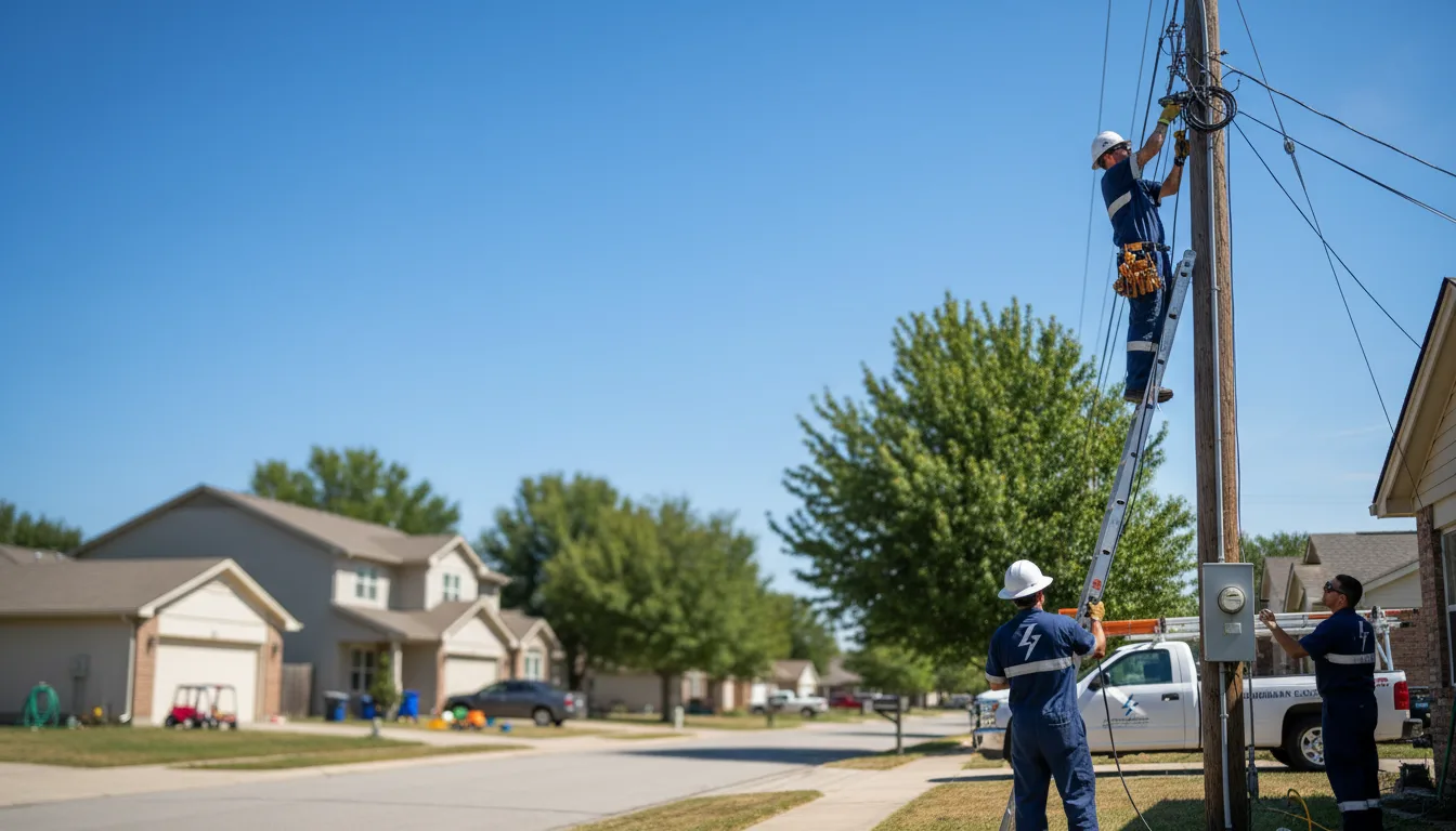 Residential electrician providing installation services in Grand Chain, IL